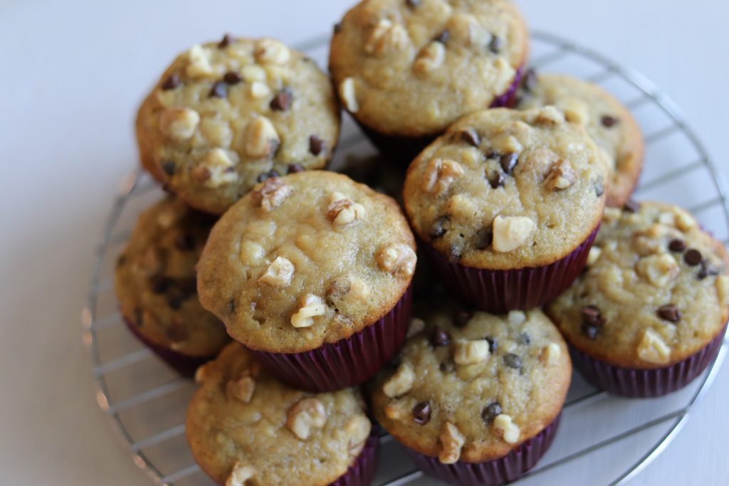 Chocolate chip banana nut muffins!