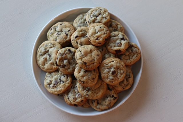 Chocolate Chip cookies on a plate 1