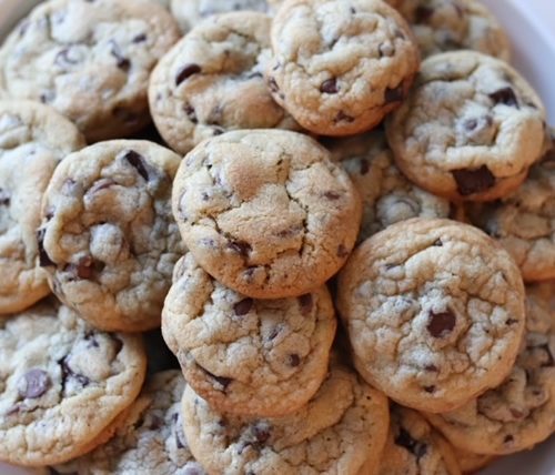 Chocolate Chip cookies on a plate