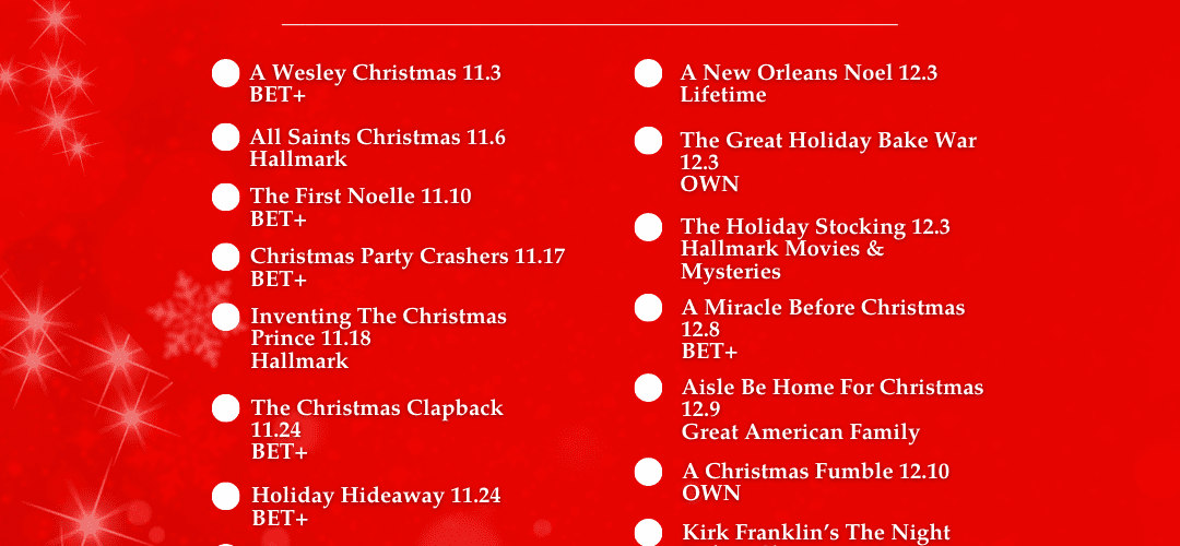 20 All New Black Holiday Movies -2022